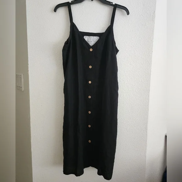 Not Perfect Linen Langley Midi dress (Sz M/L) - Picture 1 of 3